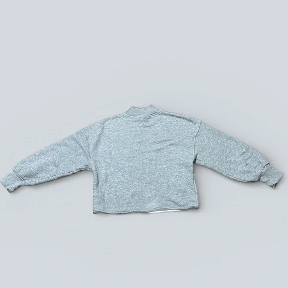 J. Crew Gray Cropped Turtleneck Sweater - Picture 7 of 9